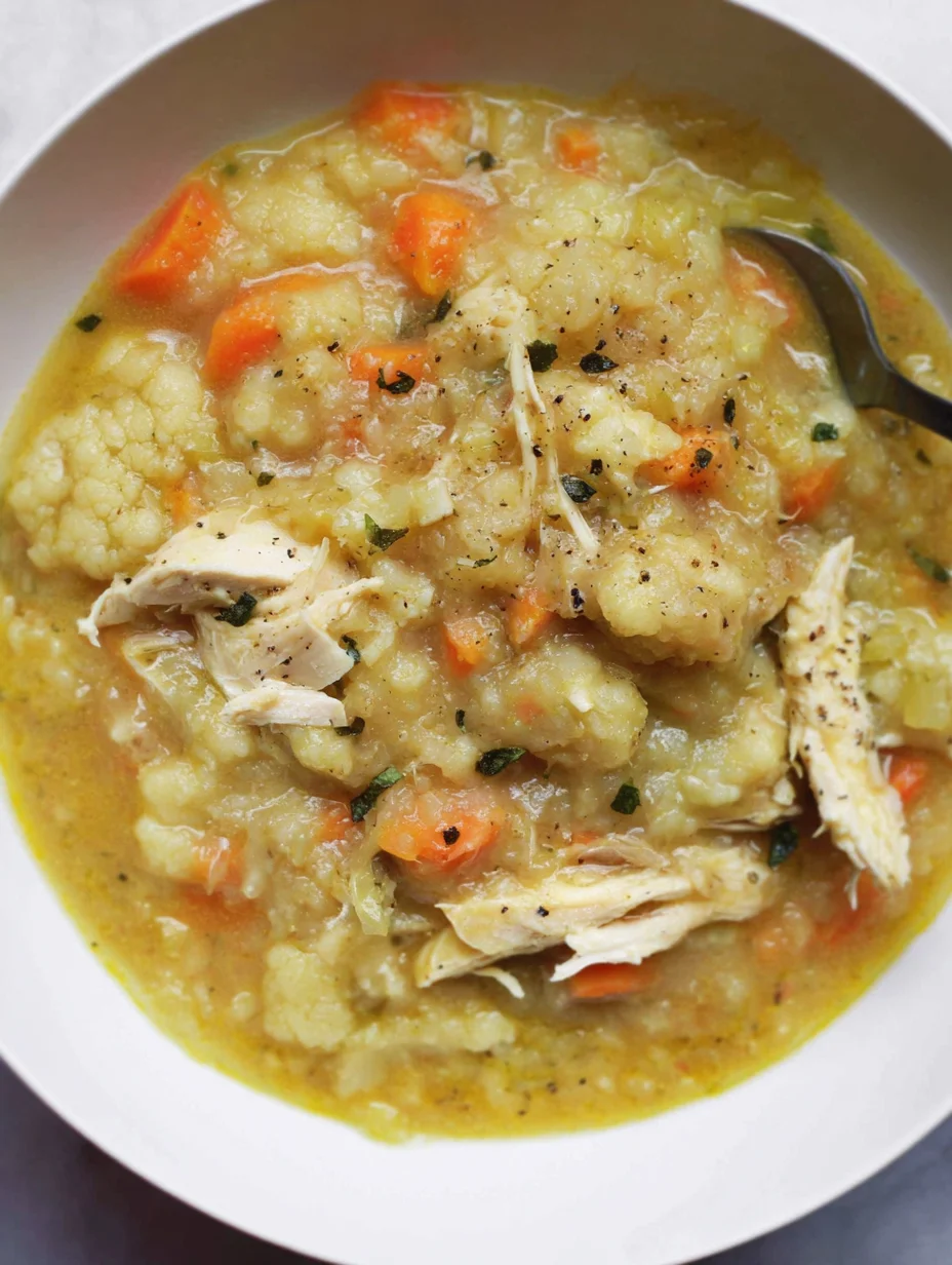 Anti-Inflammatory Cauliflower Chicken Soup