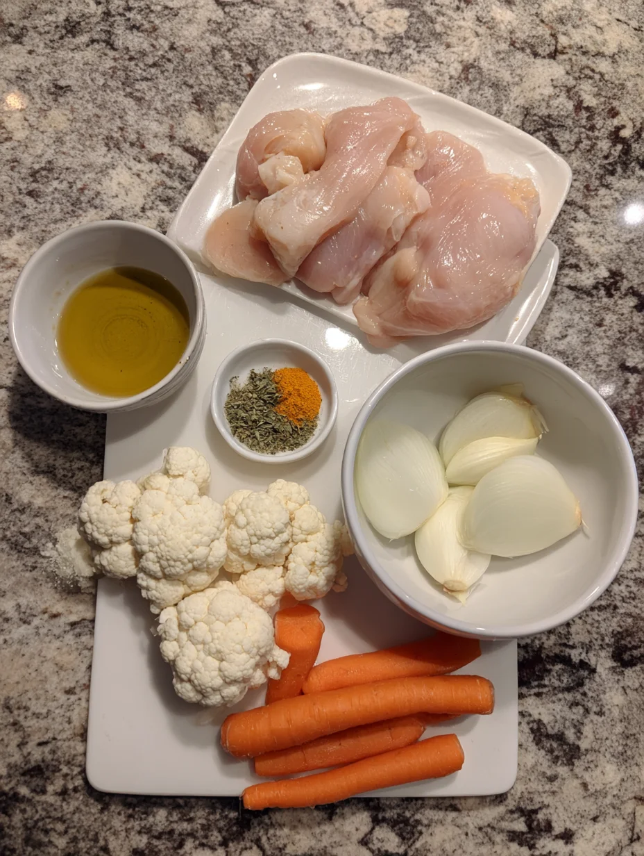 Anti-Inflammatory Cauliflower Chicken Soup
