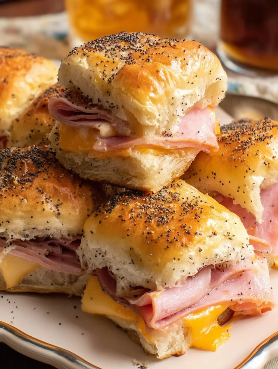 Baked Ham and Cheese Sliders
