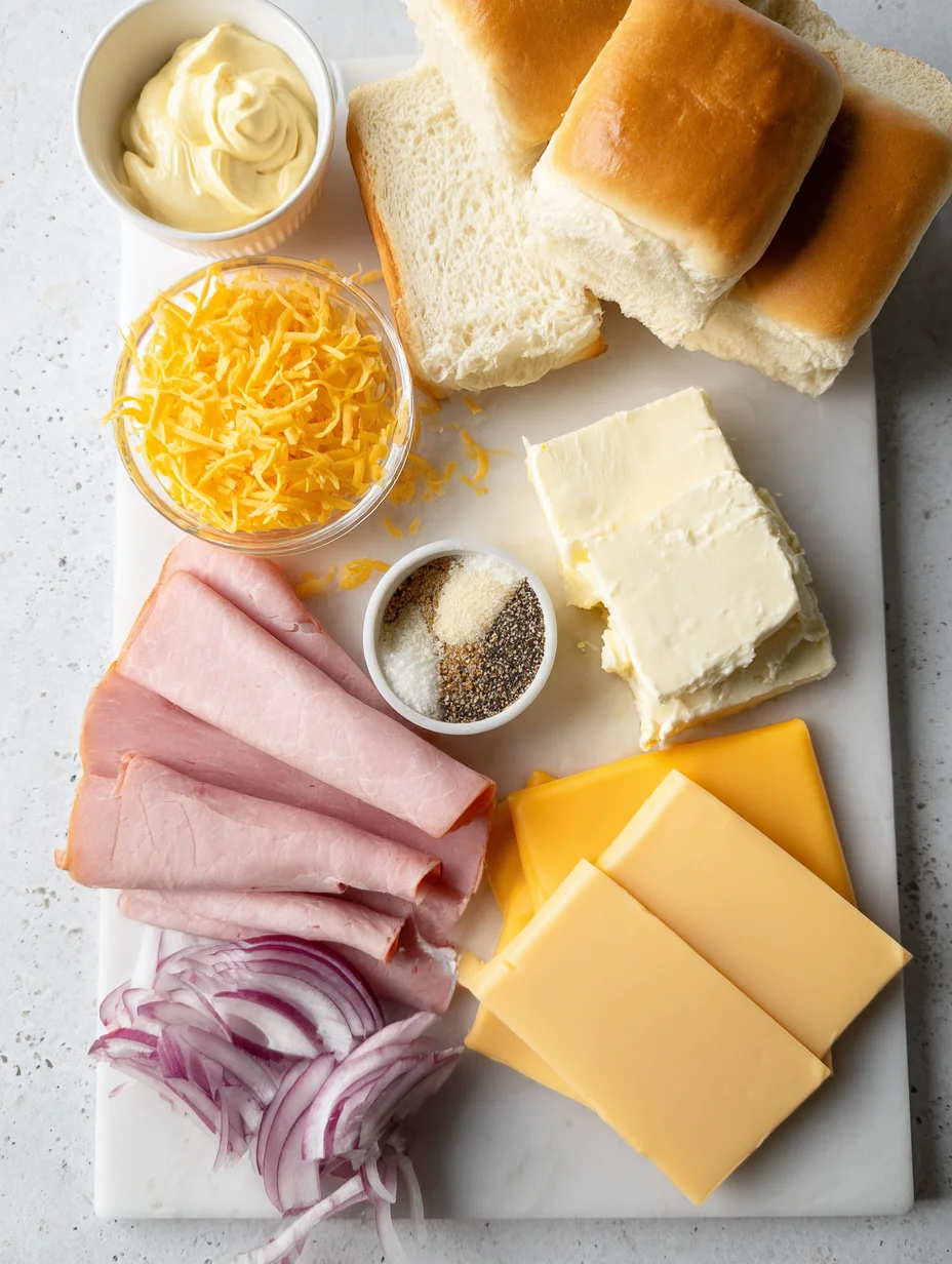 Baked Ham and Cheese Sliders