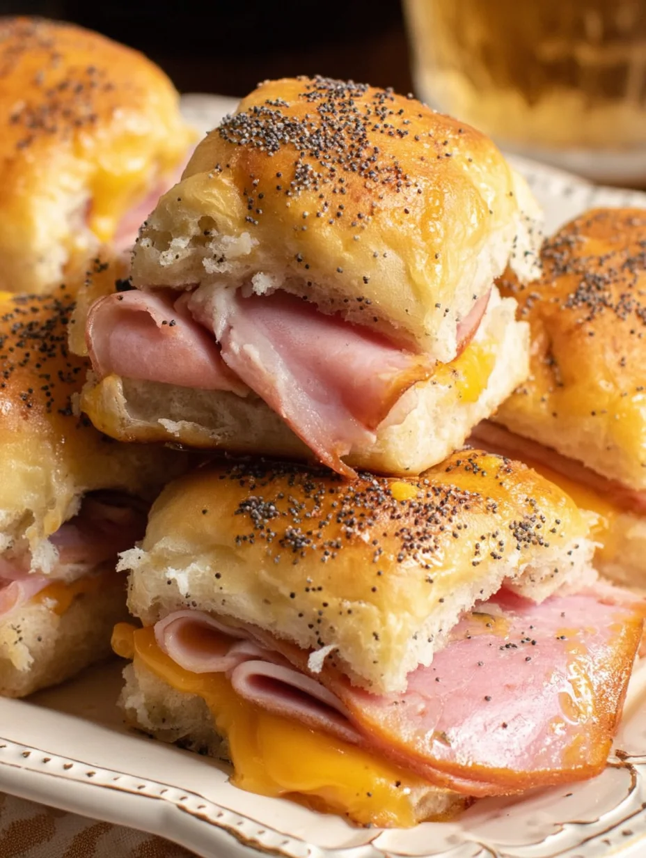 Baked Ham and Cheese Sliders