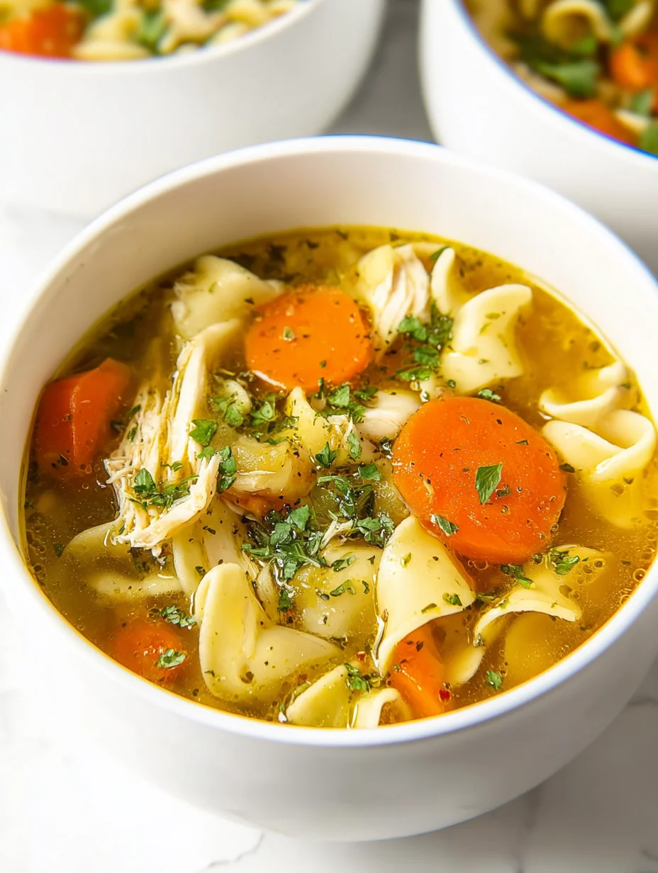 Best Chicken Noodle Soup with Egg Noodles