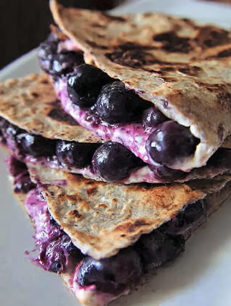 Blueberry Breakfast Quesadilla
