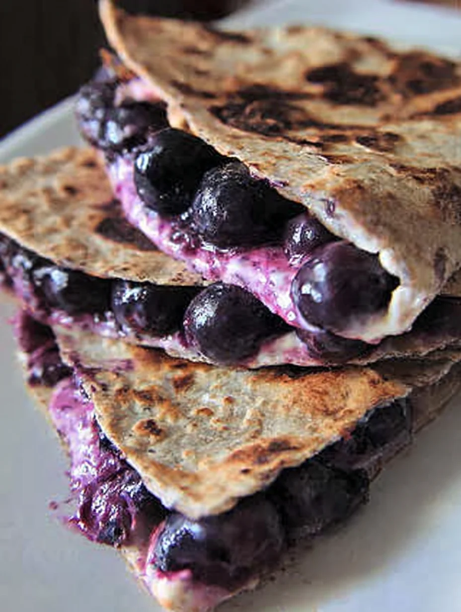 Blueberry Breakfast Quesadilla