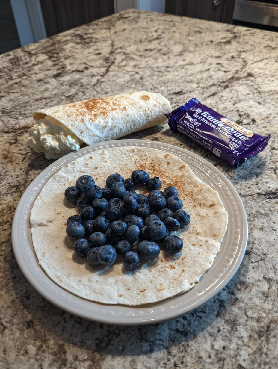 Blueberry Breakfast Quesadilla