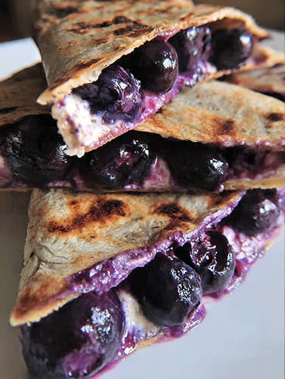Blueberry Breakfast Quesadilla