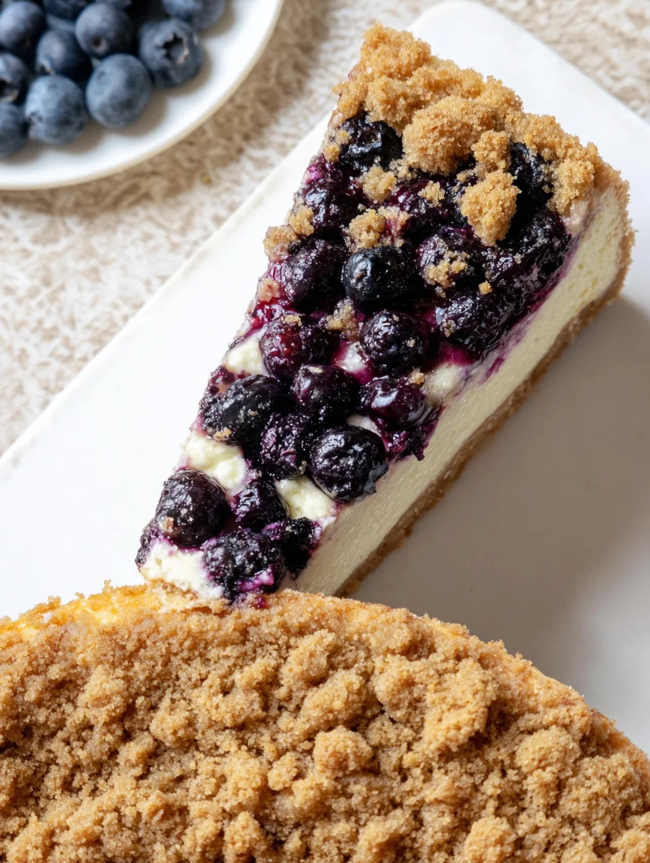 Blueberry Crumble Cheesecake