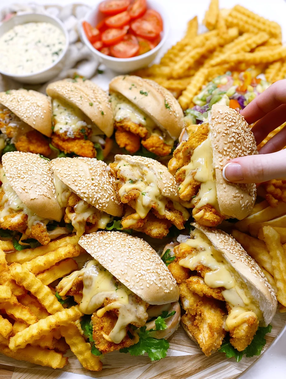 Broodjes met Kip en Friet