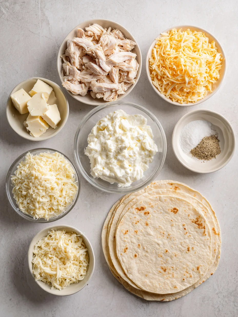 Cheesy Garlic Chicken Wraps
