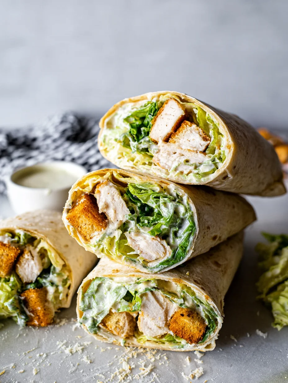 Chicken Caesar Wraps