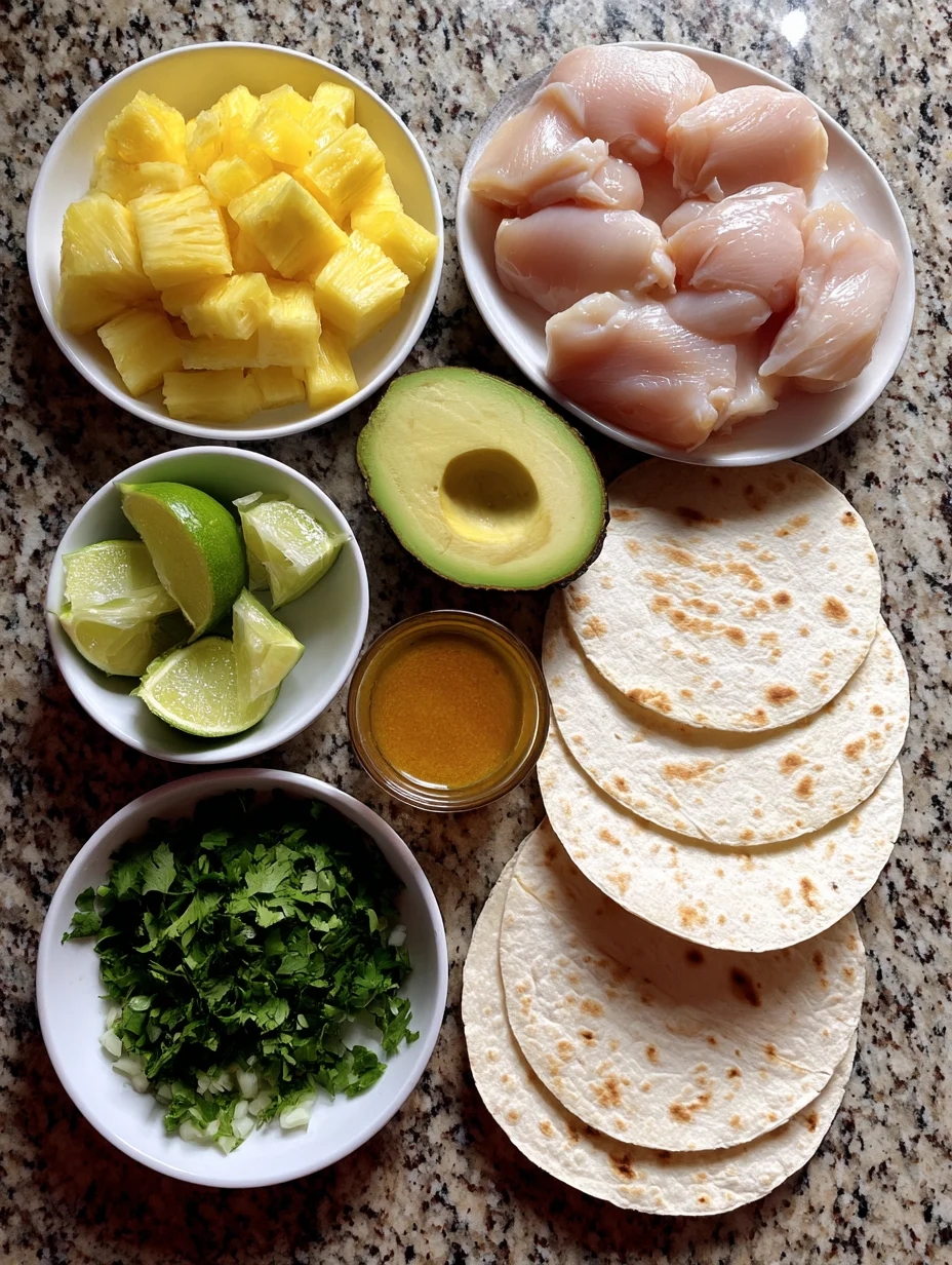 Chicken Pineapple Tacos