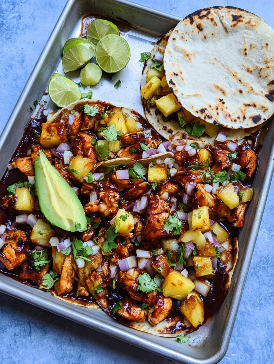 Chicken Pineapple Tacos