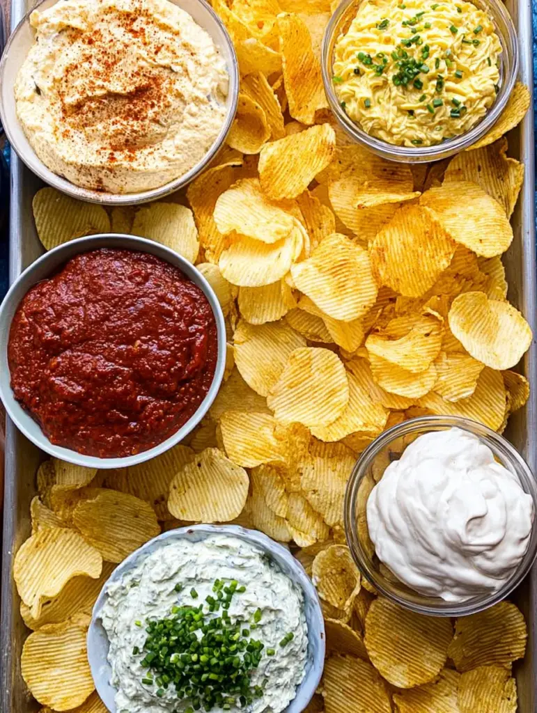 Chips and dip platter