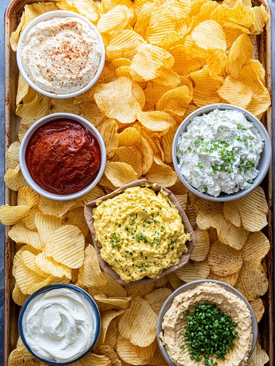 Chips and dip platter