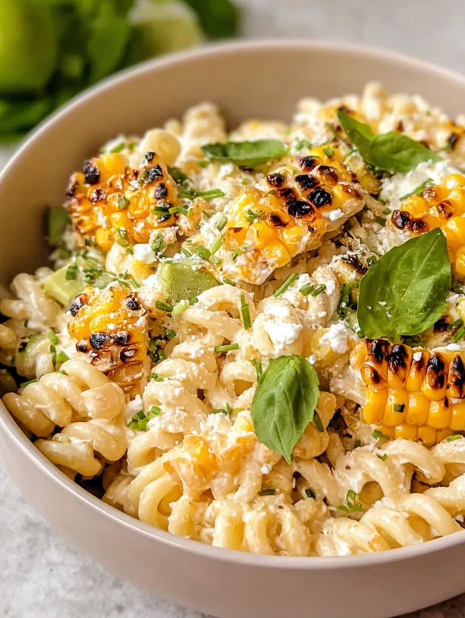 Creamy Street Corn Pasta Salad
