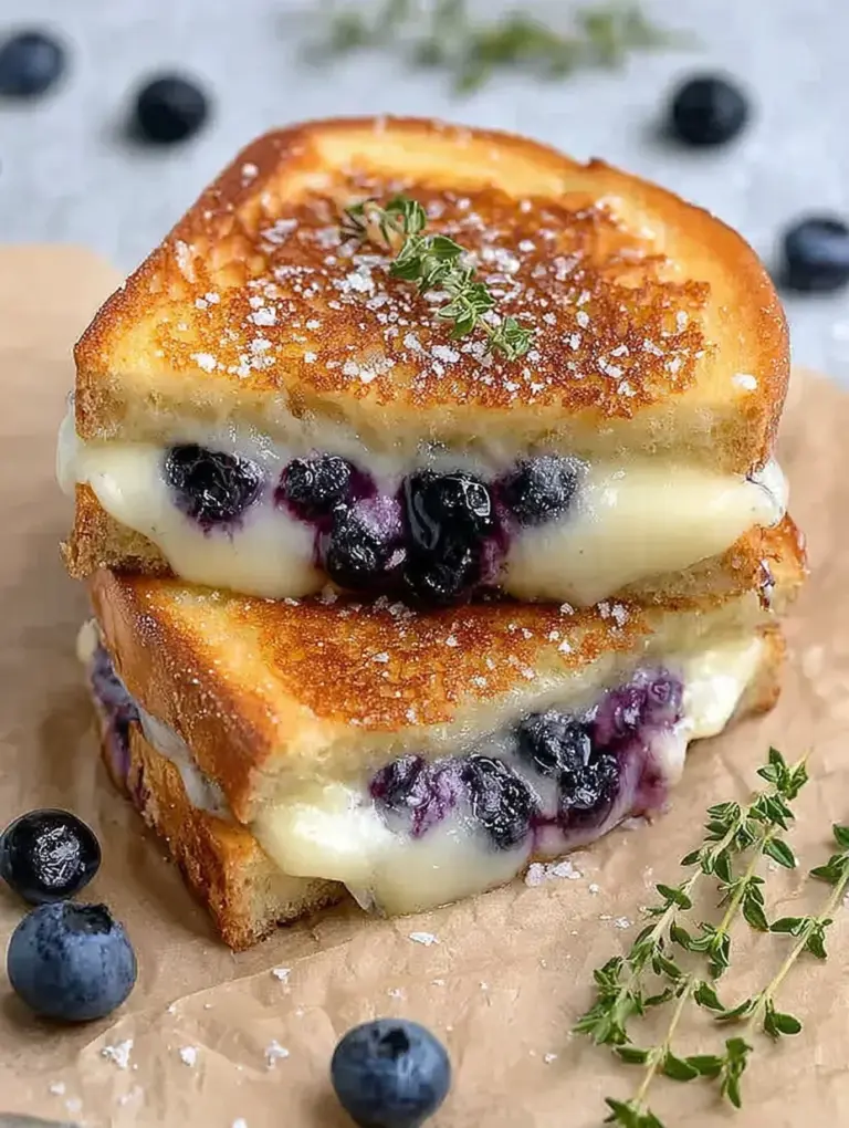 Crispy Blueberry Grilled Cheese