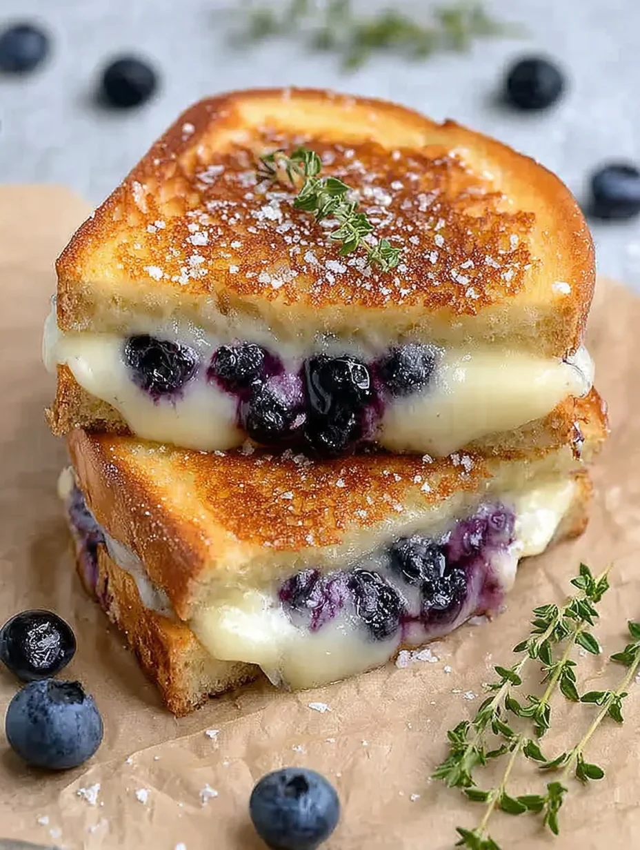 Crispy Blueberry Grilled Cheese