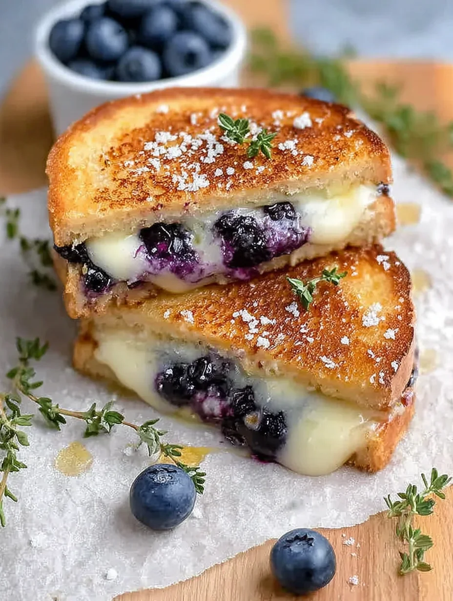 Crispy Blueberry Grilled Cheese