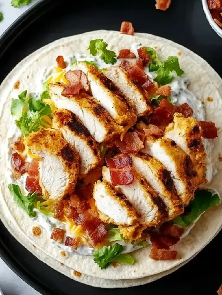 Crispy Chicken Bacon Ranch Wrap
