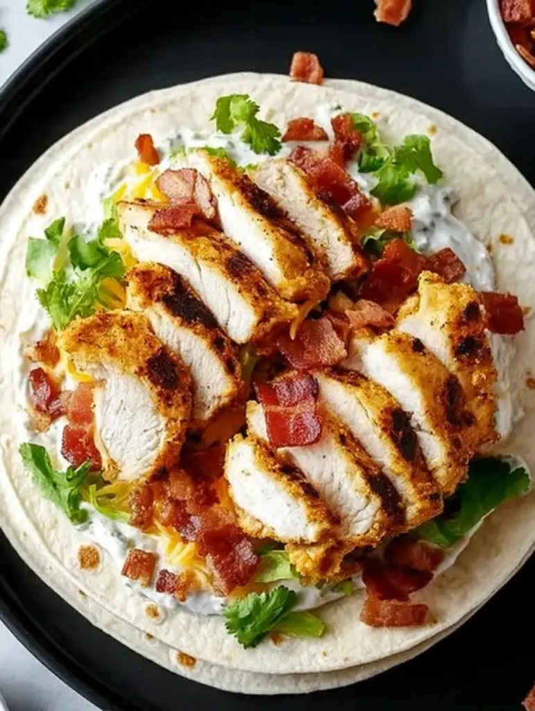 Crispy Chicken Bacon Ranch Wrap