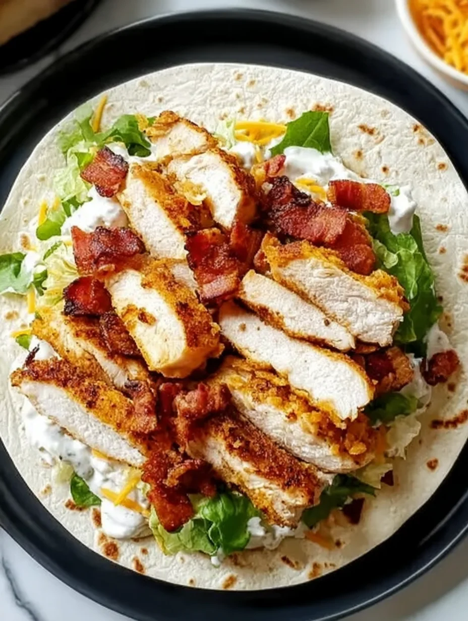 Crispy Chicken Bacon Ranch Wrap