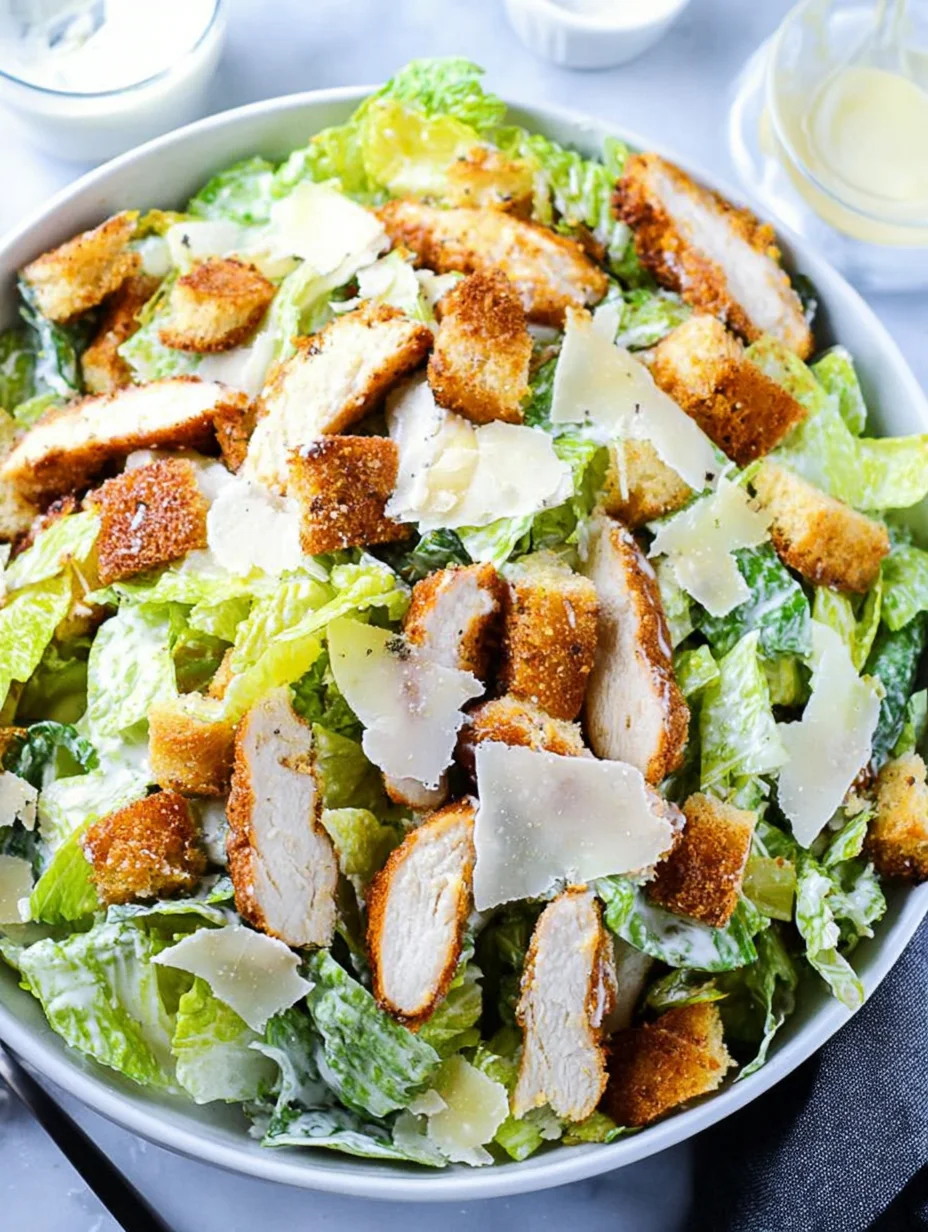 Crispy Chicken Caesar Salad