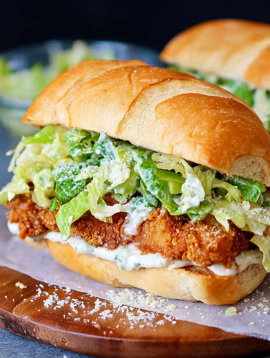 Crispy Chicken Caesar Sandwich