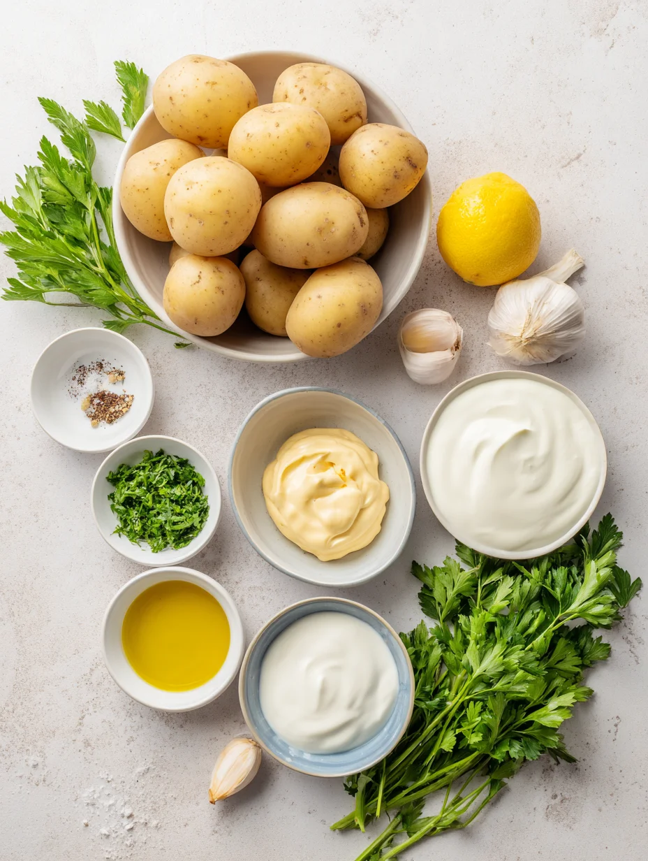 Crispy Smashed Potato Salad