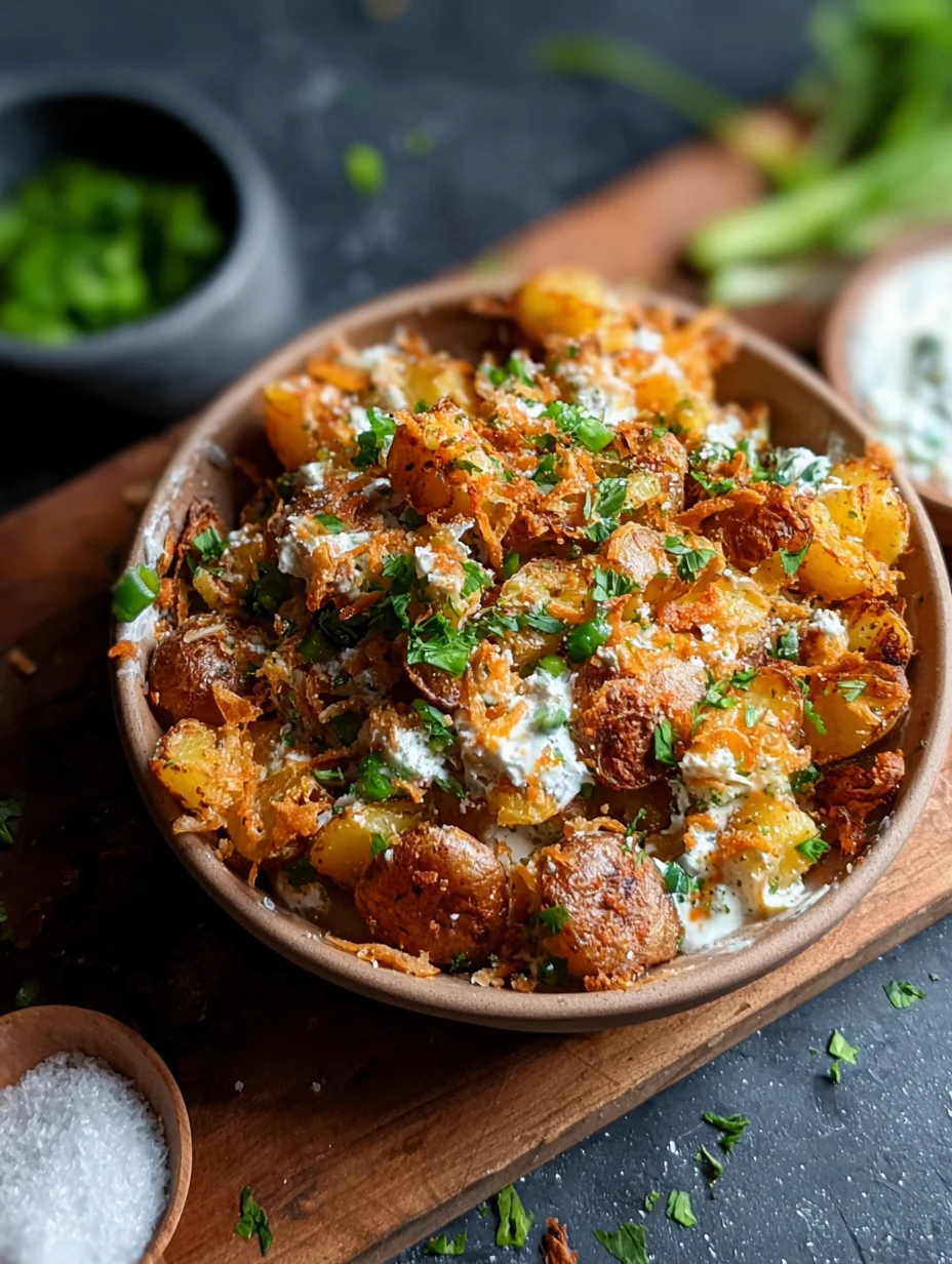 Crispy Smashed Potato Salad