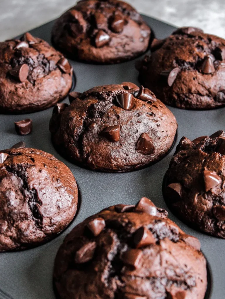 Double Chocolate Chip Muffins