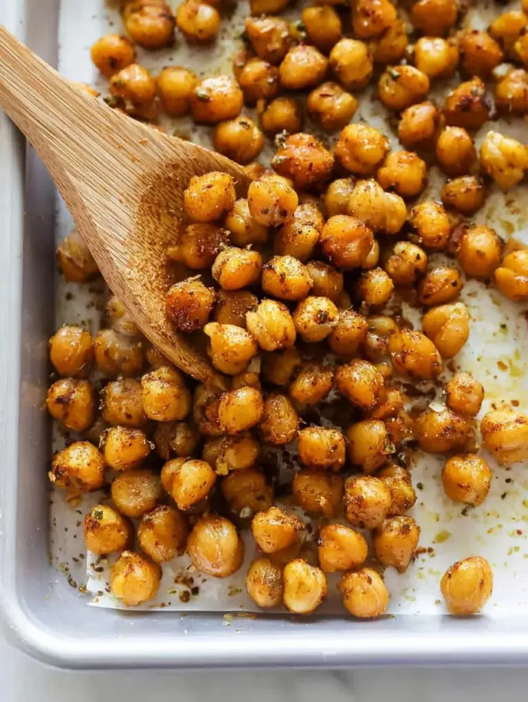 Easy Crispy Oven Roasted Chickpeas