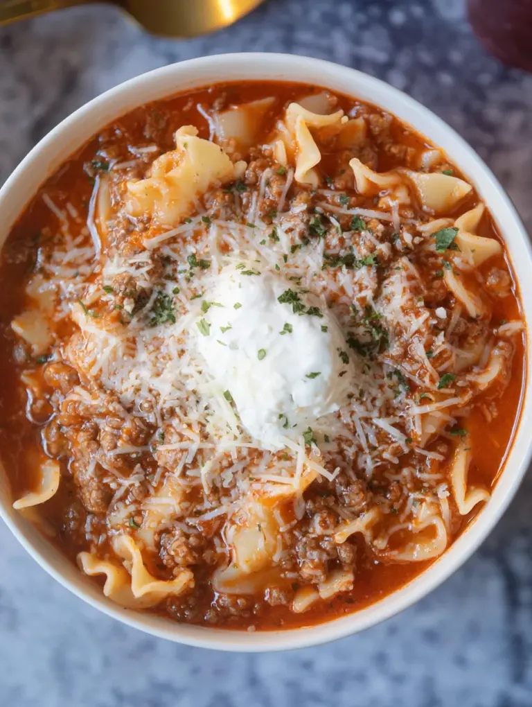 Easy Lasagna Soup