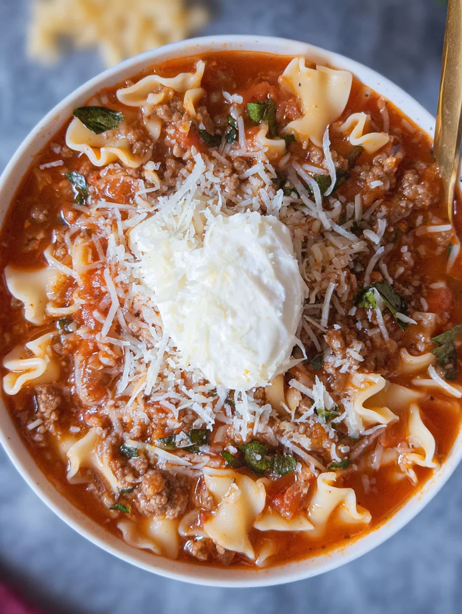 Easy Lasagna Soup