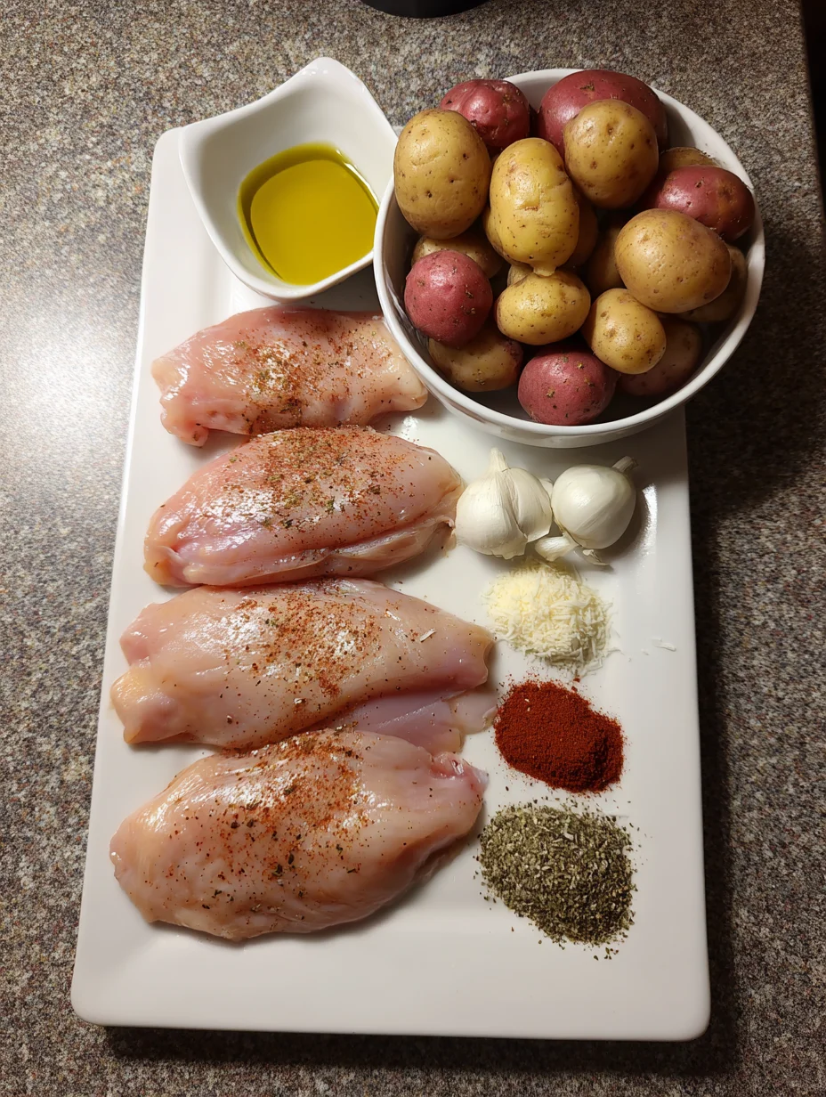 Garlic Parmesan Chicken and Potatoes