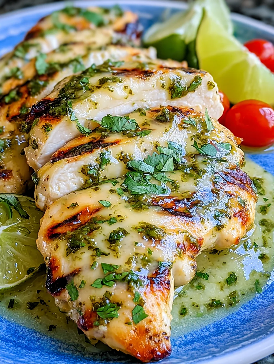 Grilled Salsa Verde Pepper Jack Chicken