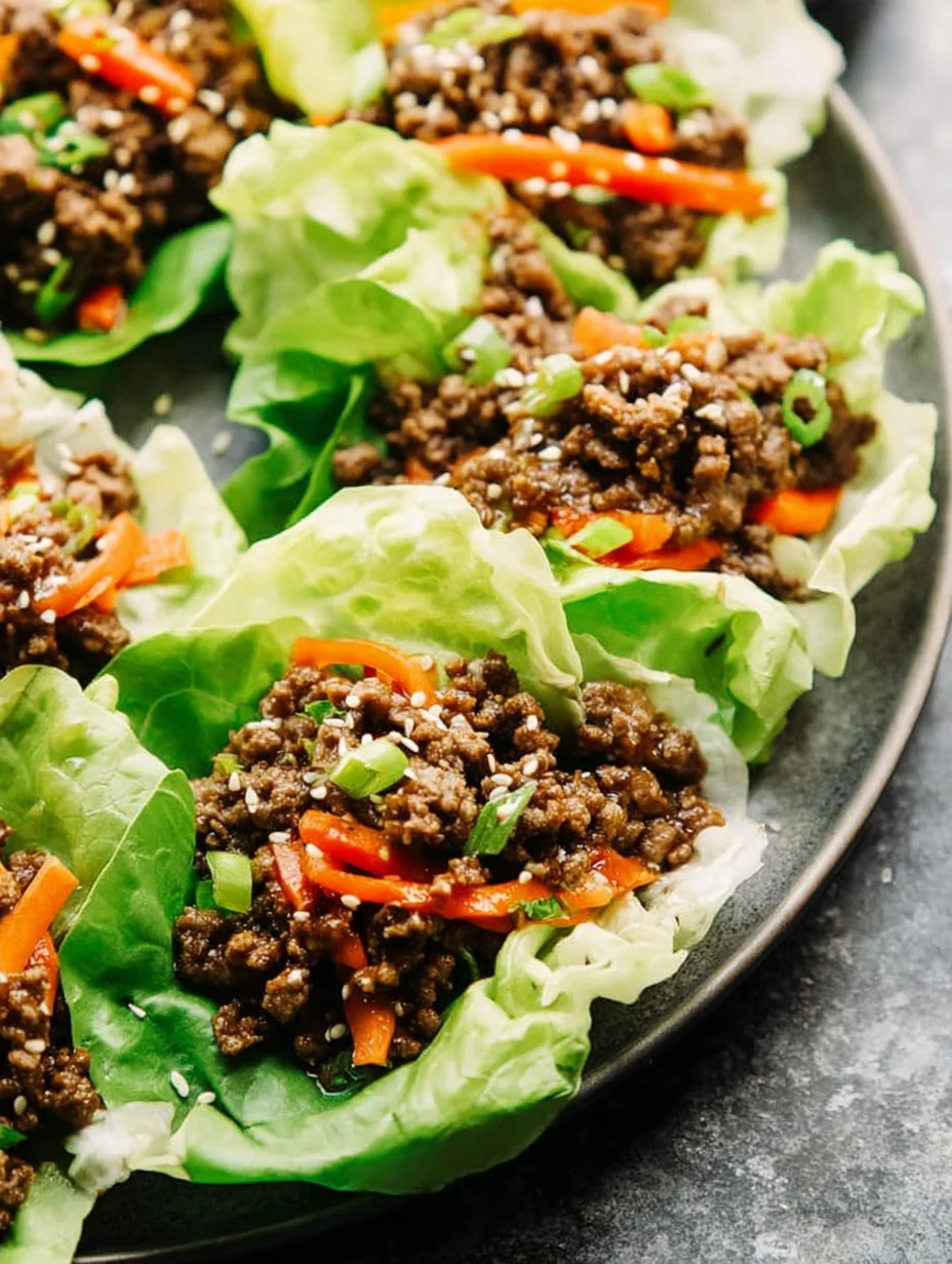 Ground Beef Lettuce Wraps