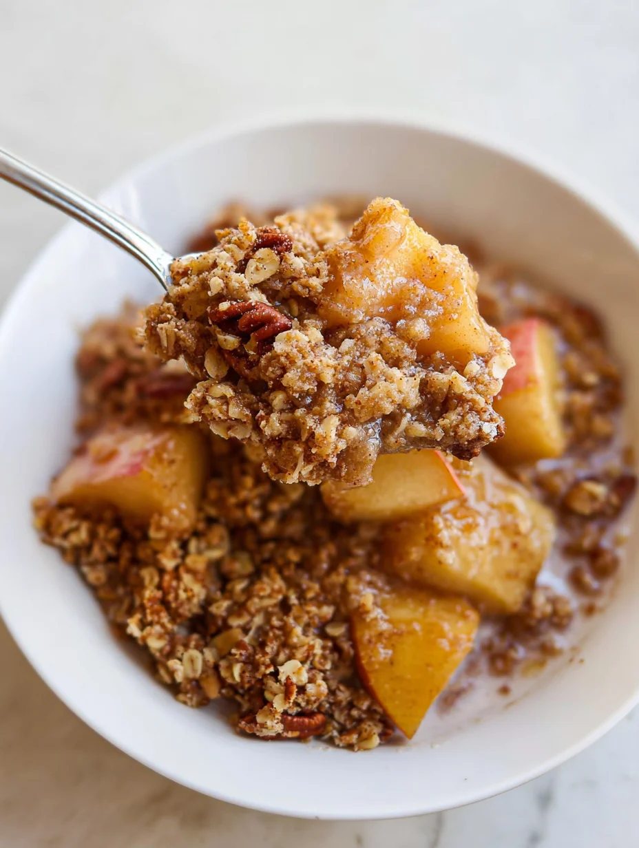 Healthy Breakfast Apple Crumble