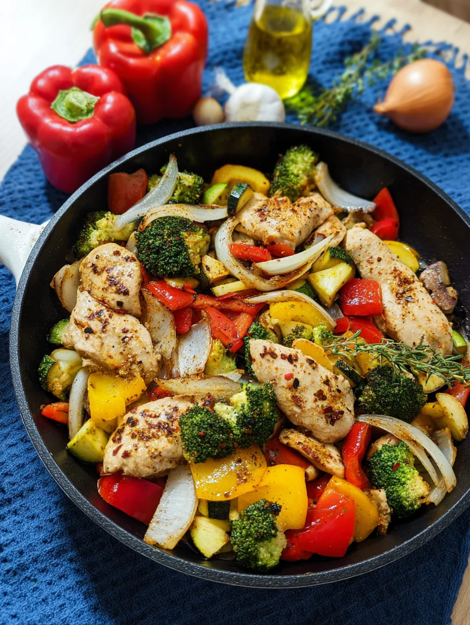 Healthy Chicken and Vegetables Skillet