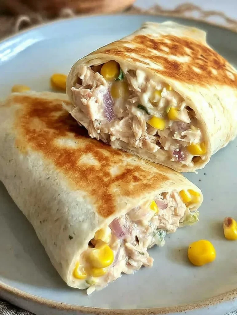 Healthy Tuna Melt Wrap