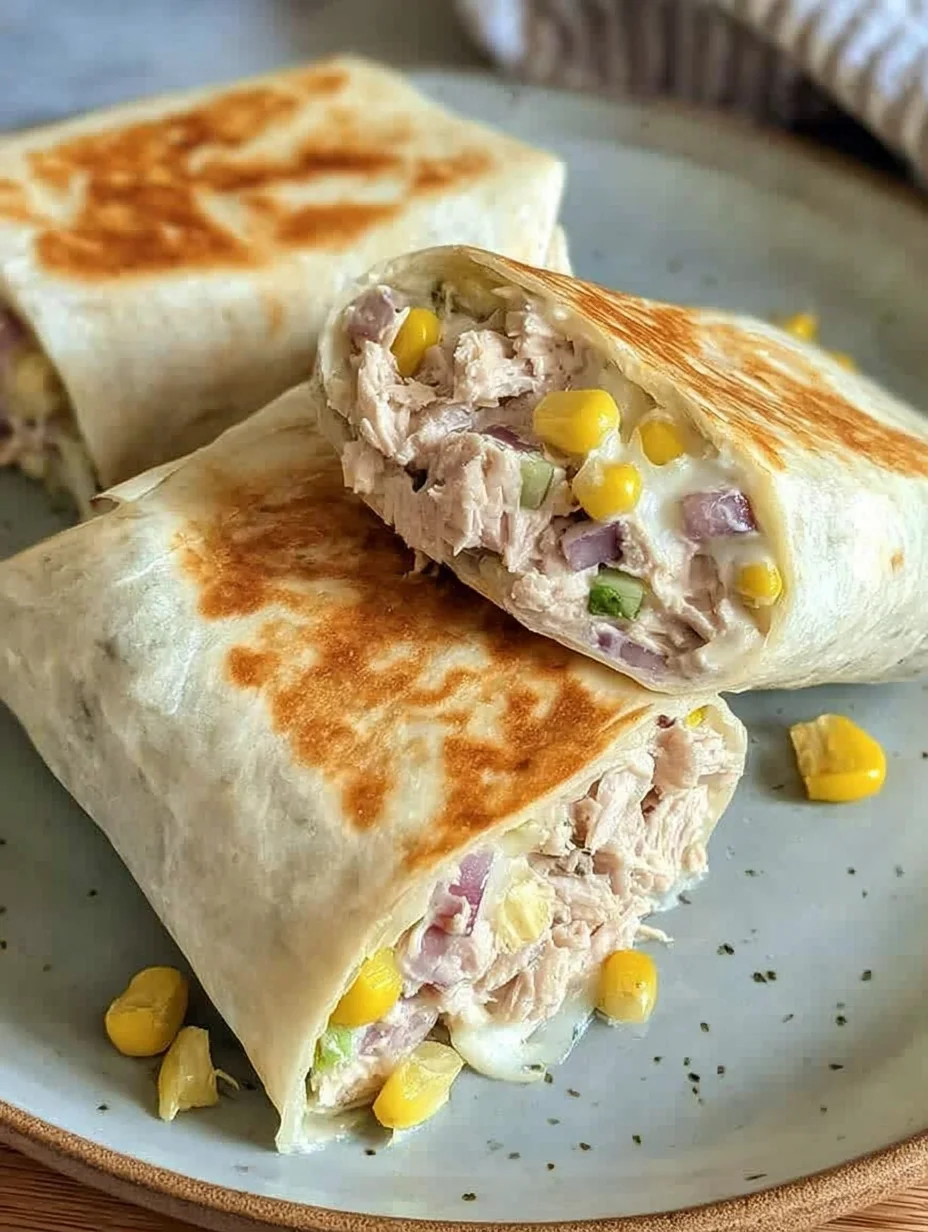 Healthy Tuna Melt Wrap