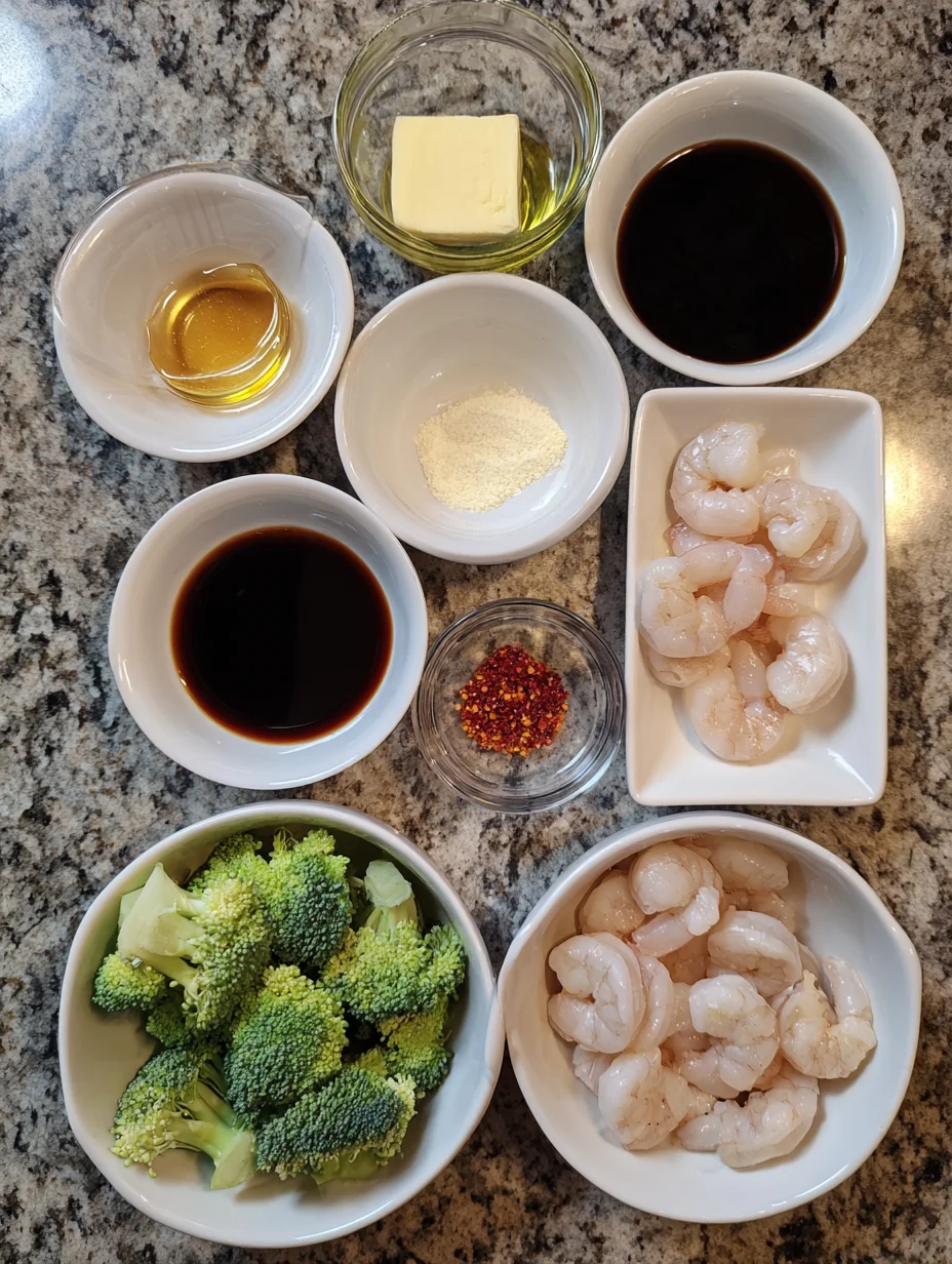 Honey Garlic Butter Shrimp and Broccoli