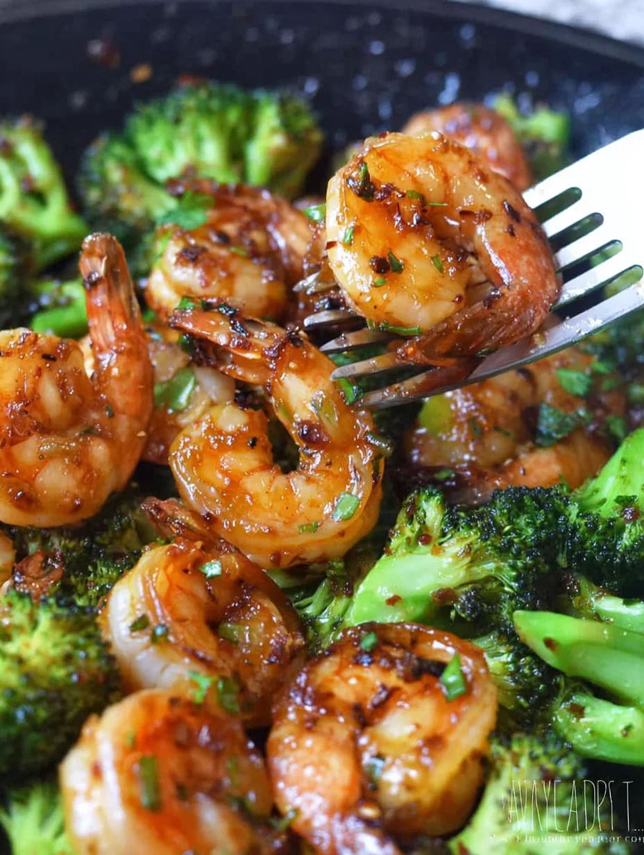 Honey Garlic Butter Shrimp and Broccoli