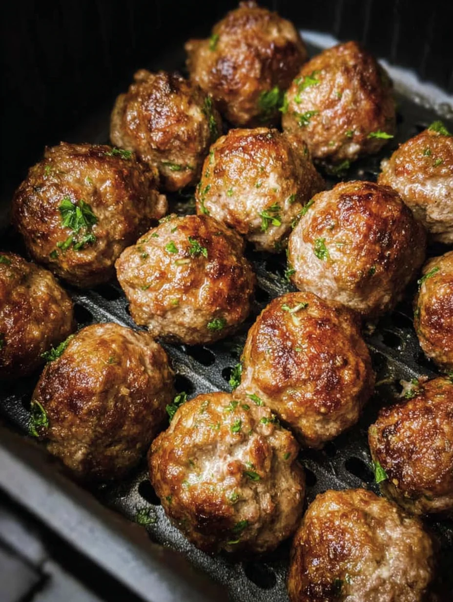 Juicy Air Fryer Meatballs