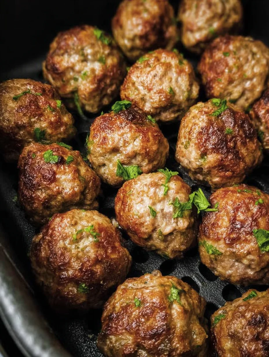 Juicy Air Fryer Meatballs