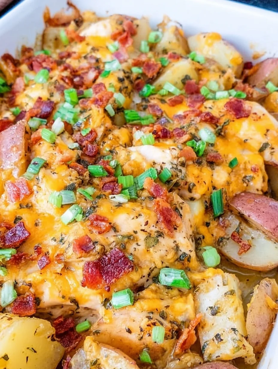 Loaded Chicken and Potato Casserole