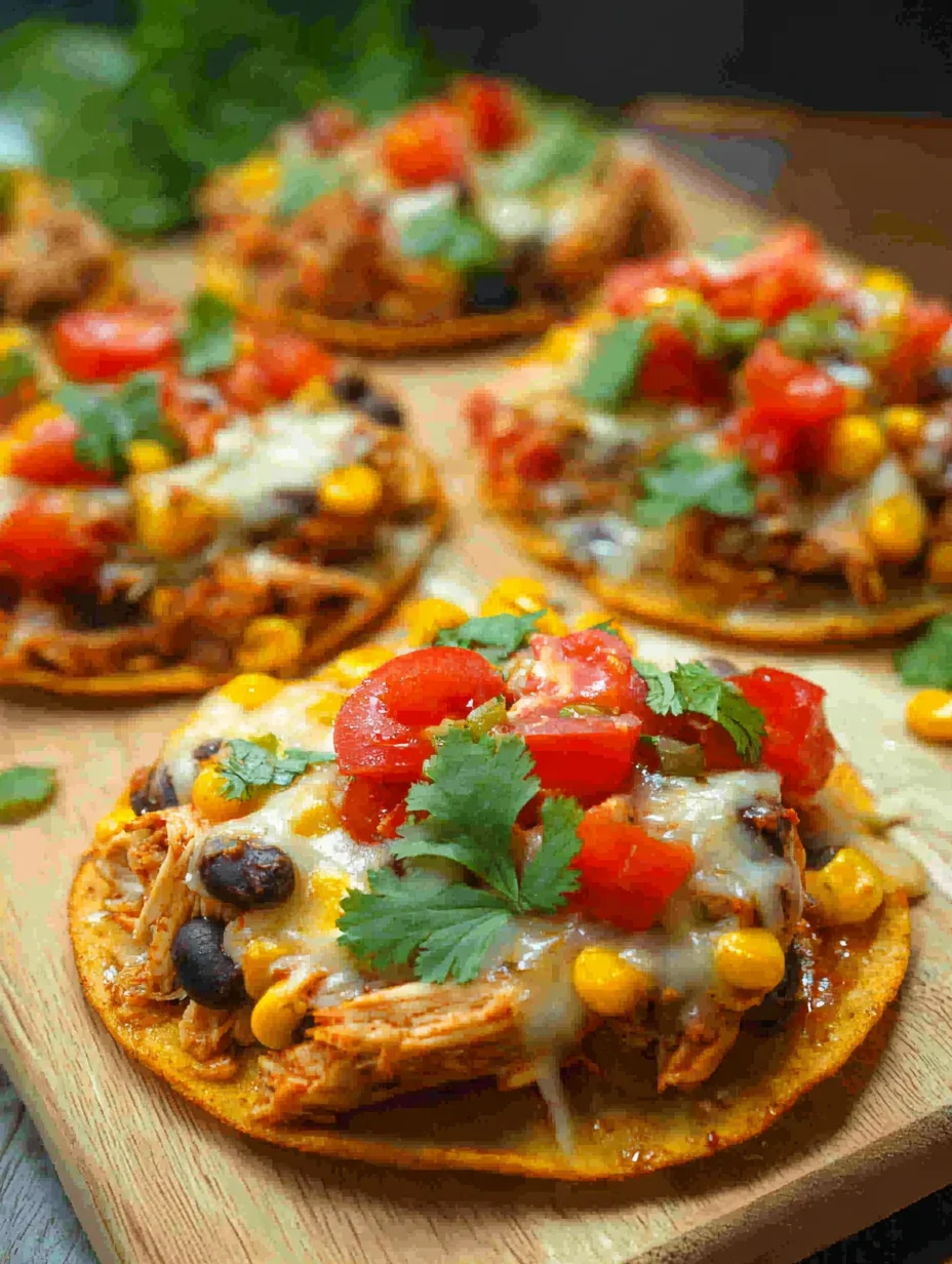 Mexican Rotisserie Chicken Tostadas