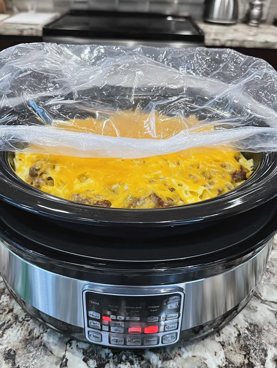 Overnight Slow Cooker Breakfast Casserole