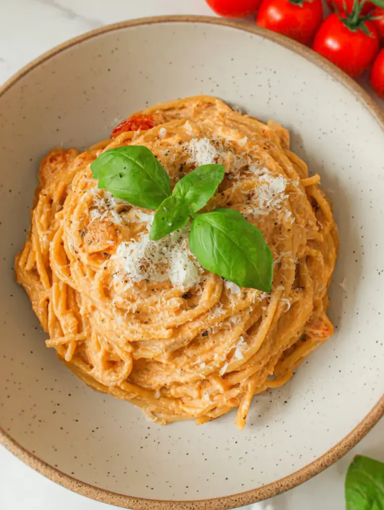 Roasted Tomato and Garlic Ricotta Pasta