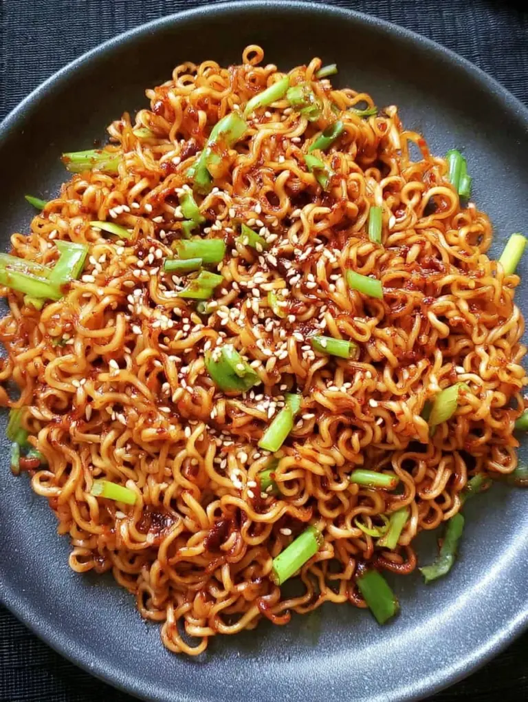 Sesame Garlic Ramen Noodles