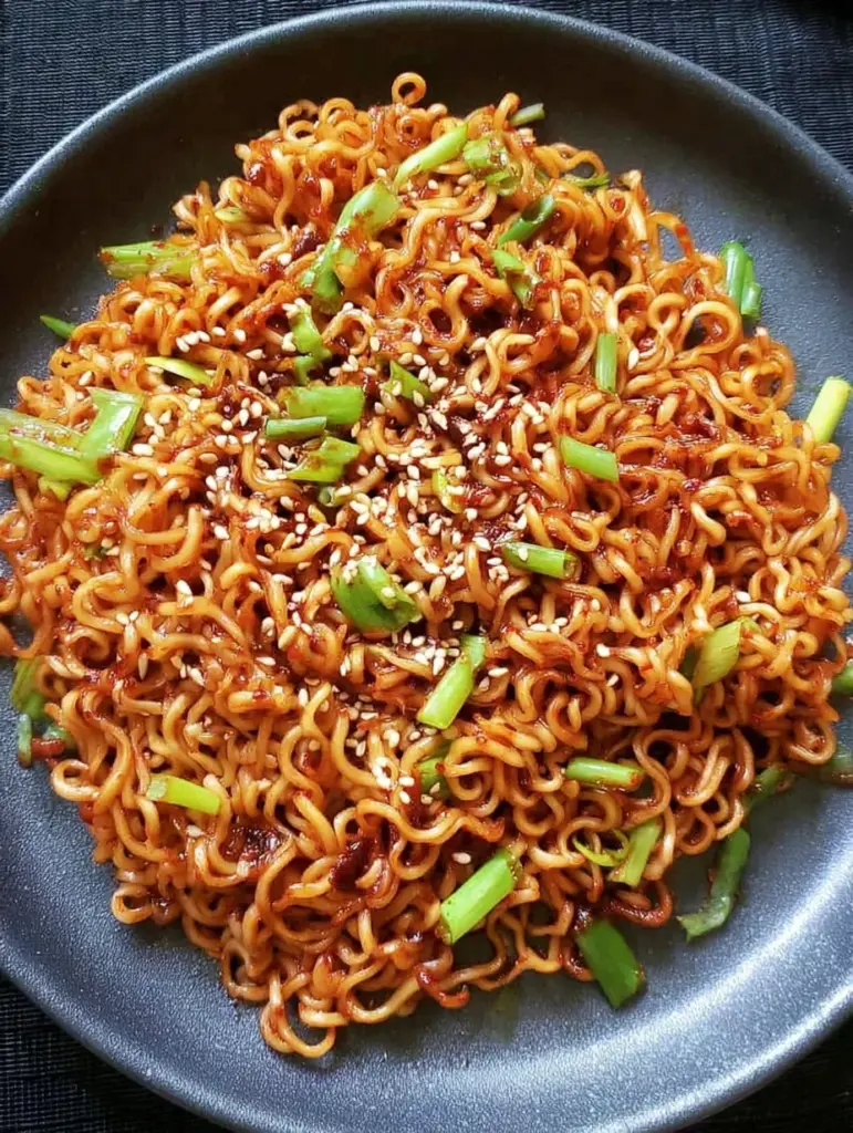 Sesame Garlic Ramen Noodles
